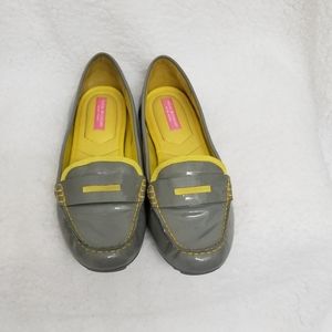 Isaac Mizrahi Gray and Yellow Loafers